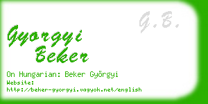 gyorgyi beker business card